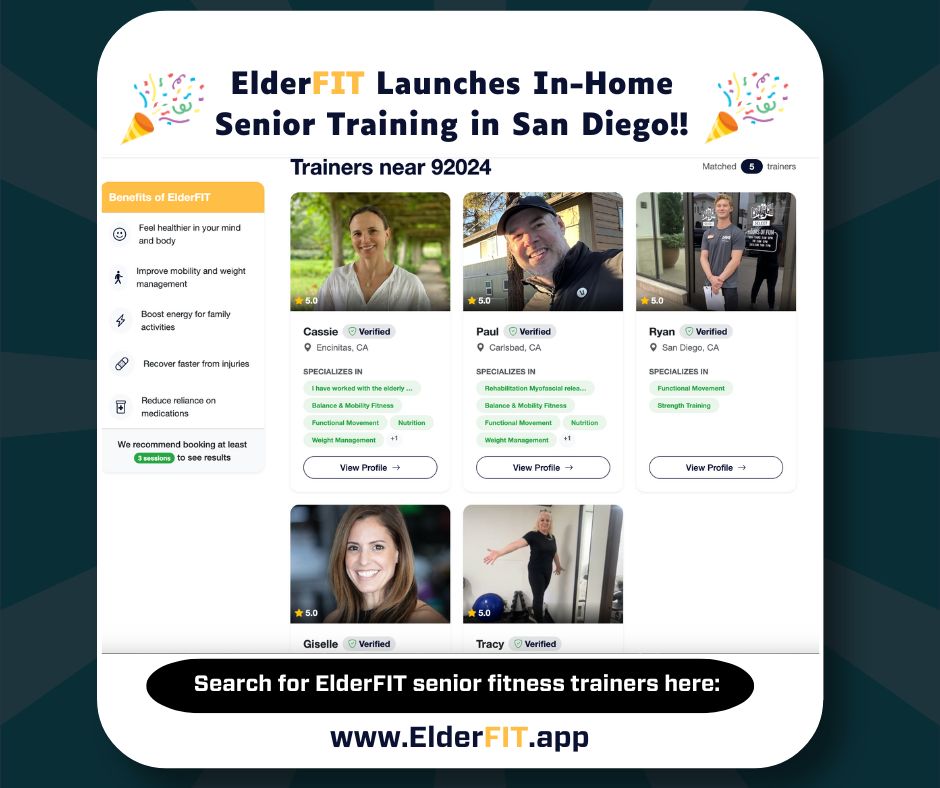 ElderFIT Senior Fitness Trainer Page Results for Best Personal Trainers for Seniors in San Diego