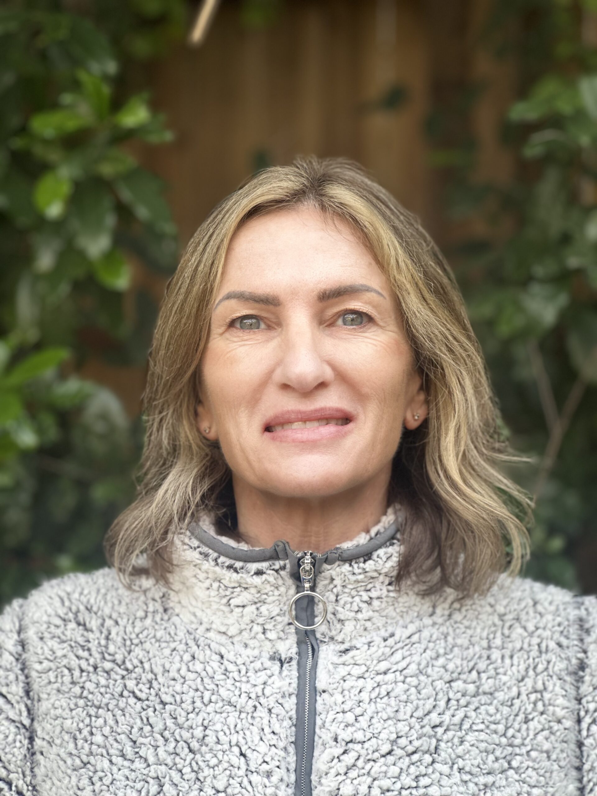 Fabiana is a fitness trainer for seniors in Studio City and is seen here smiling at the camera