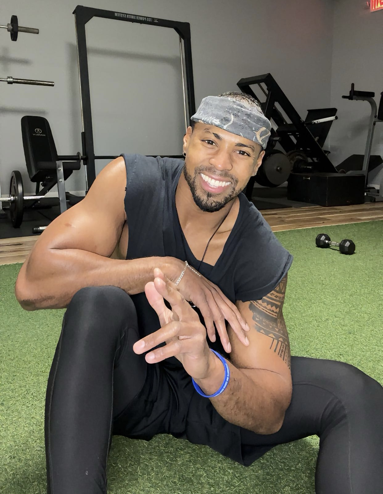 Picture of Adam in a gym, Adam is a personal trainer for seniors in Fayetteville and Peachtree City